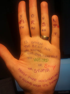 hand quote by Karin Tidbeck